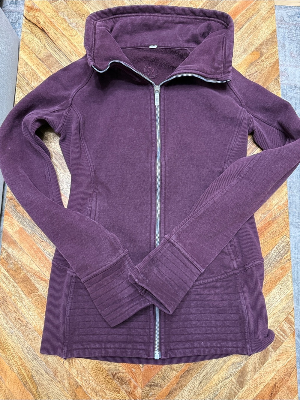 lululemon athletica Plum Full-Zip Bomber Jacket Size Small